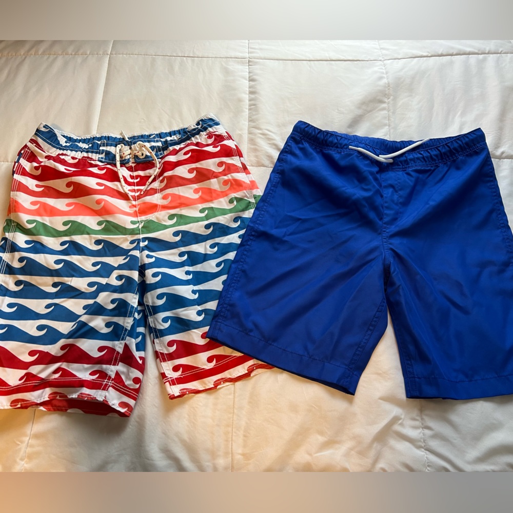 Gap and Lands End Big Boys Swim Trunks Bottoms